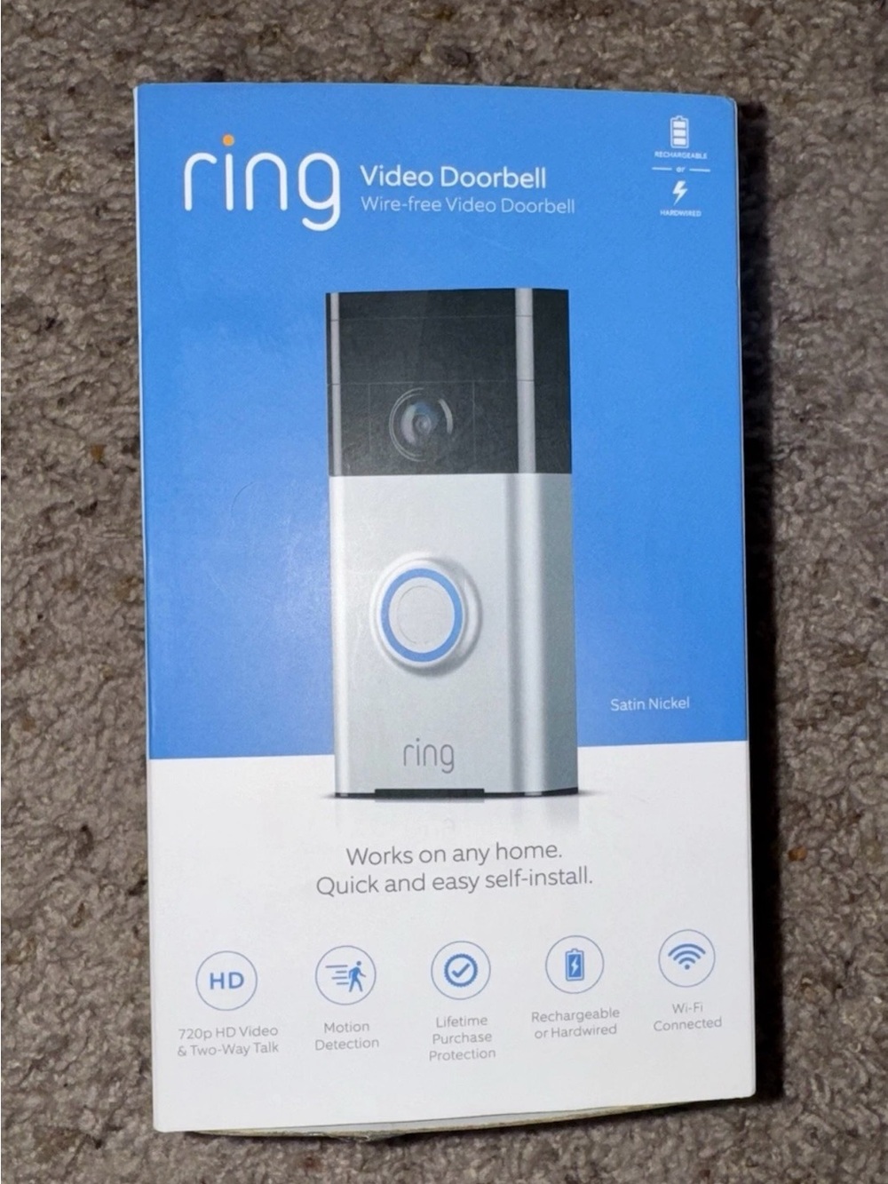 NEW Ring Video Doorbell Wire-free Video Doorbell